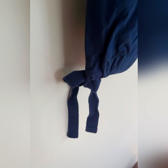 Lauren Ralph Lauren cargo cotton/nylon navy blue adjustable capris size 14 - Picture 6 of 7